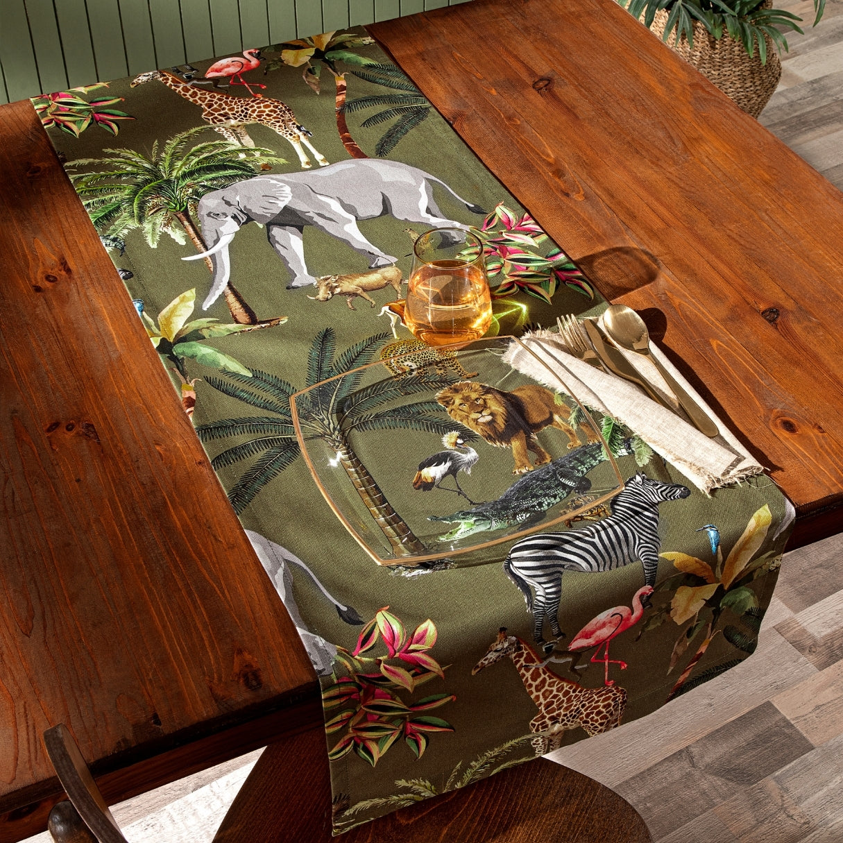 Jungle Premium Keten Runner 50x150 cm