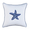 Sea Star Kırlent Kılıfı 45x45 cm Bej/Mavi