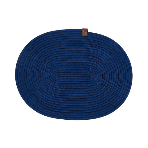 Syrax Oval Amerikan Servisi 30x50 cm Gri (2'li Set)